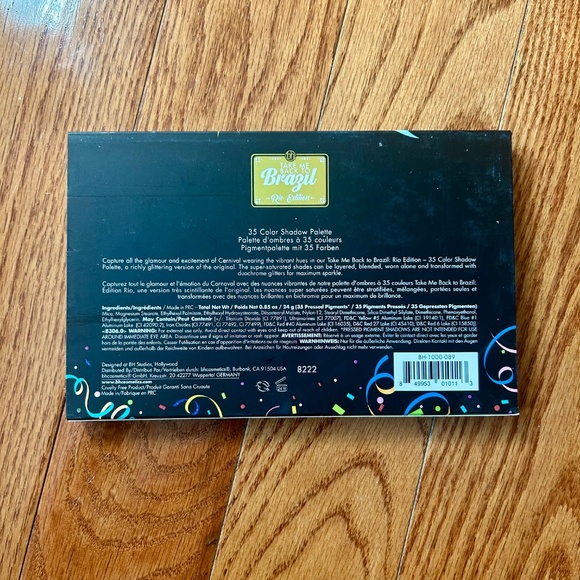 *NEW BH Cosmetics “Take Me Back to Brazil Rio Edition” Eyeshadow Palette - Picture 8 of 8